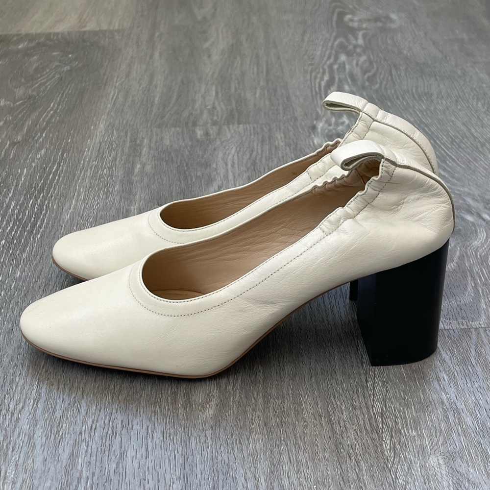 Everlane The Day Leather Heels Size 8 - Picture 3 of 5